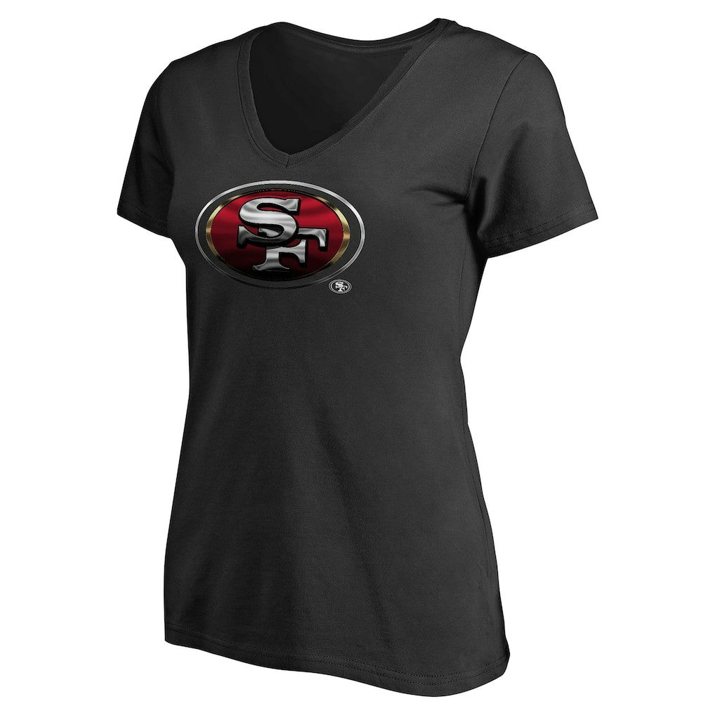 San Francisco 49ers Women's Personalized Midnight Mascot T-Shirt - Black T-shirts