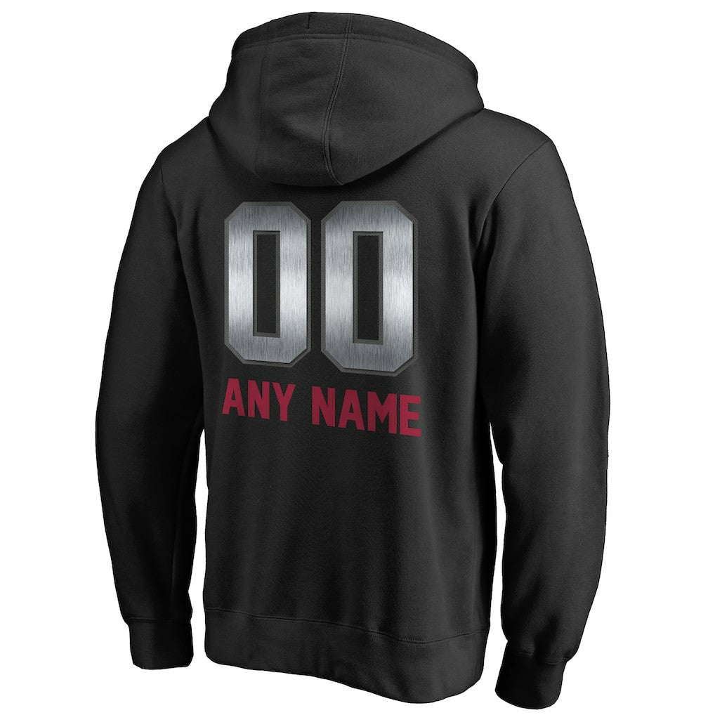 Arizona Cardinals Personalized Midnight Mascot Pullover Hoodie - Black Hoodies