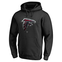 Atlanta Falcons Personalized Midnight Mascot Pullover Hoodie - Black Hoodies