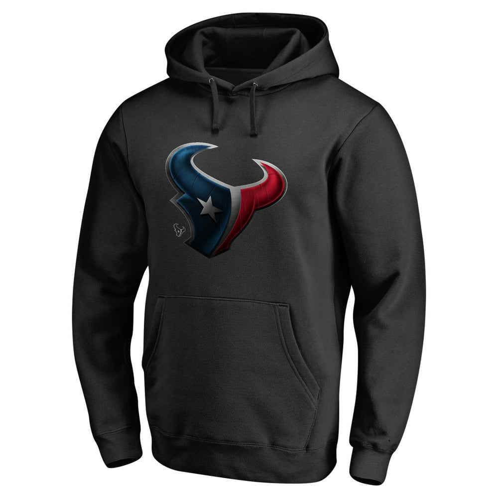 Houston Texans Personalized Midnight Mascot Pullover Hoodie - Black Hoodies