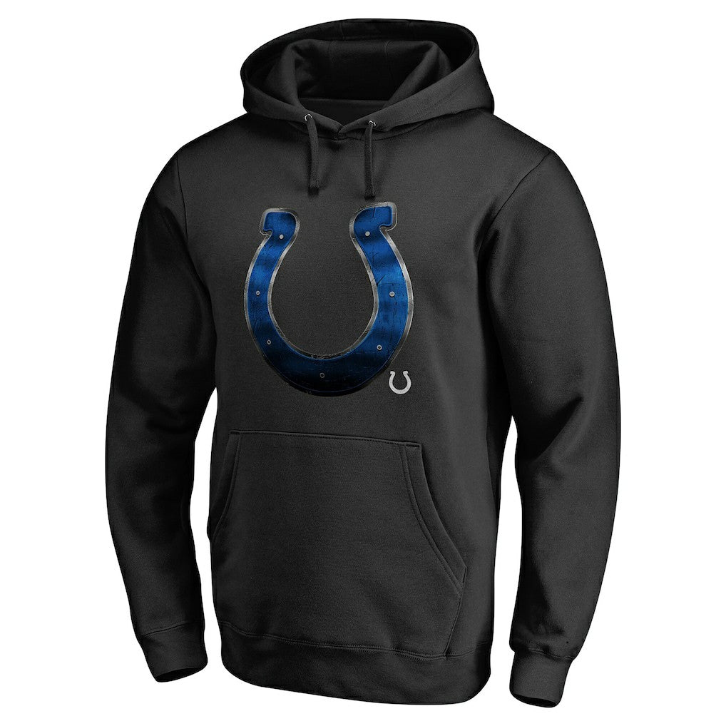 Indianapolis Colts Personalized Midnight Mascot Pullover Hoodie - Black Hoodies