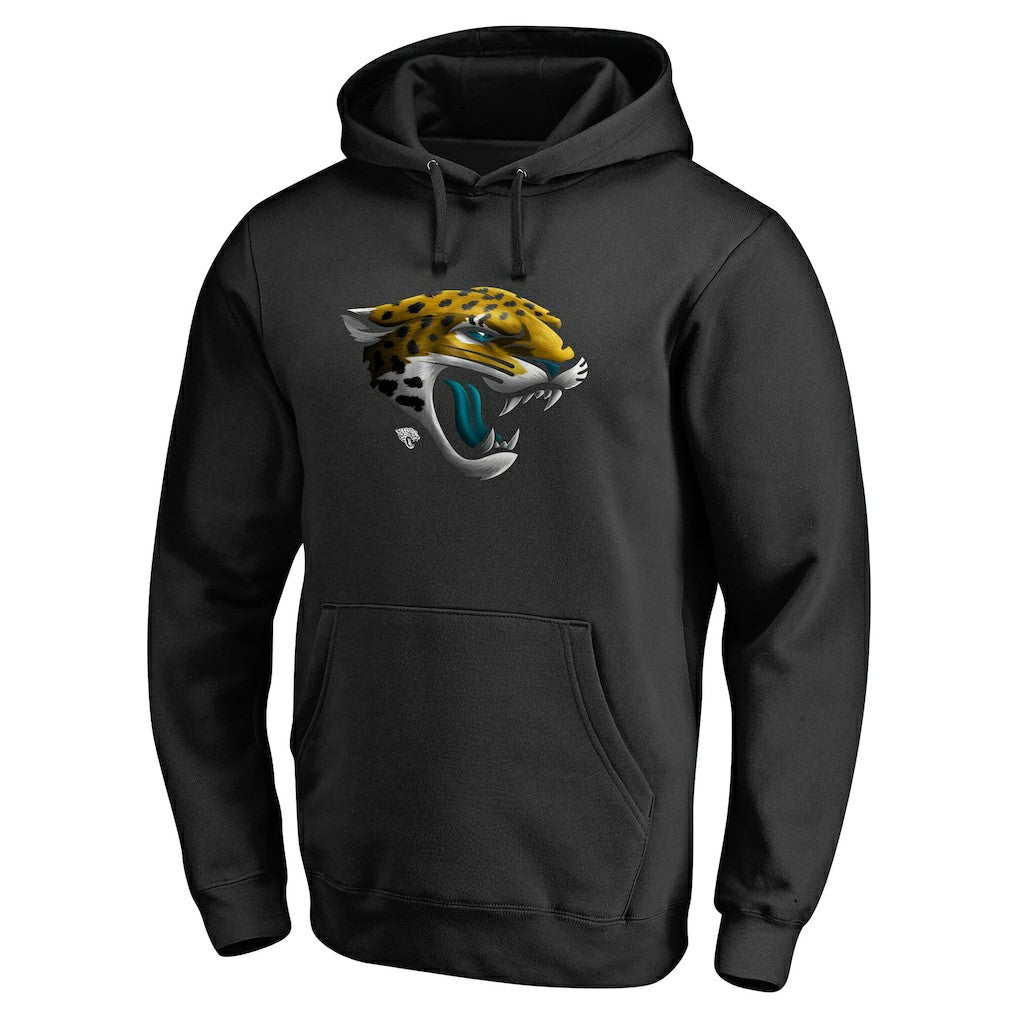 Jacksonville Jaguars Personalized Midnight Mascot Pullover Hoodie - Black Hoodies