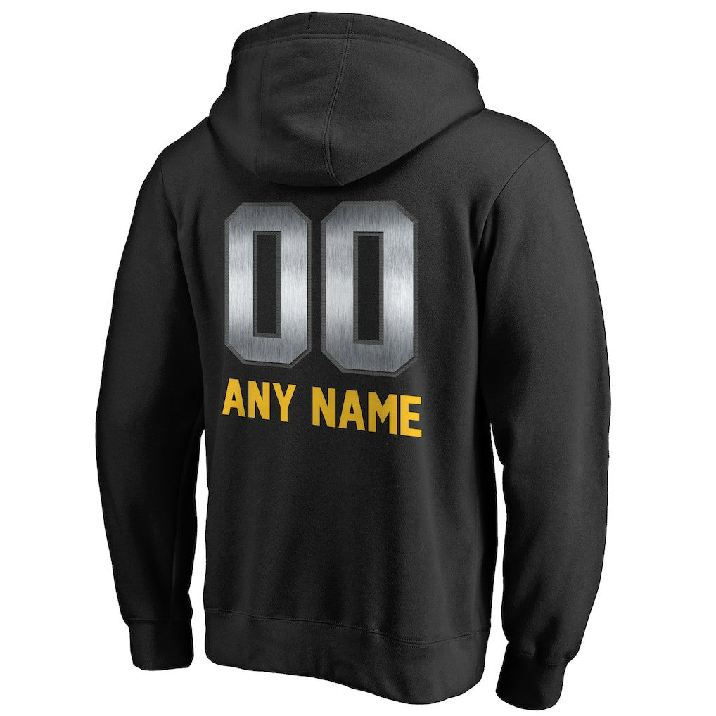 Minnesota Vikings Personalized Midnight Mascot Pullover Hoodie - Black Hoodies
