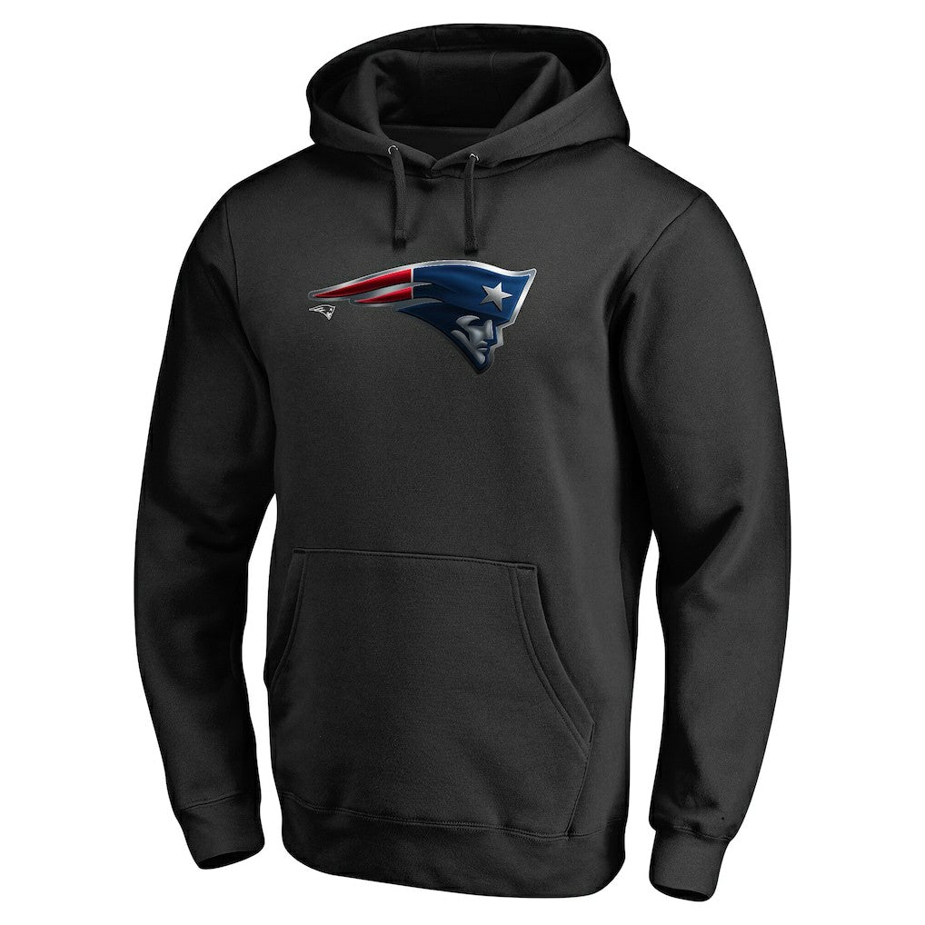 New England Patriots Personalized Midnight Mascot Pullover Hoodie - Black Hoodies