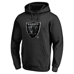 Las Vegas Raiders Personalized Midnight Mascot Pullover Hoodie - Black Hoodies