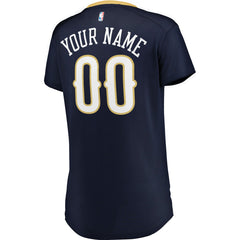 New Orleans Pelicans Women's Fast Break Custom Jersey Navy Icon Edition - Fanatics outlet