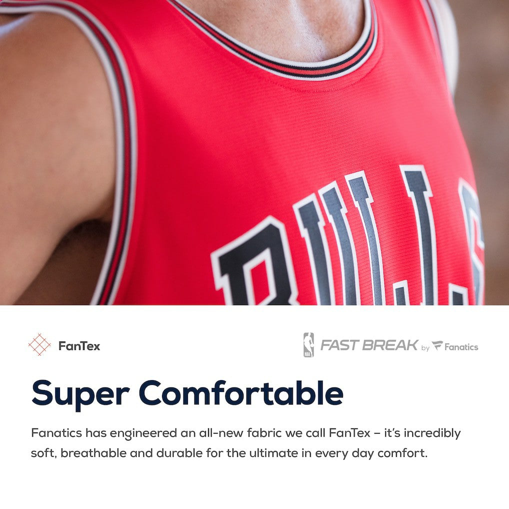 Chicago Bulls Youth Fast Break Custom Replica Jersey Red Icon Edition - Fanatics outlet