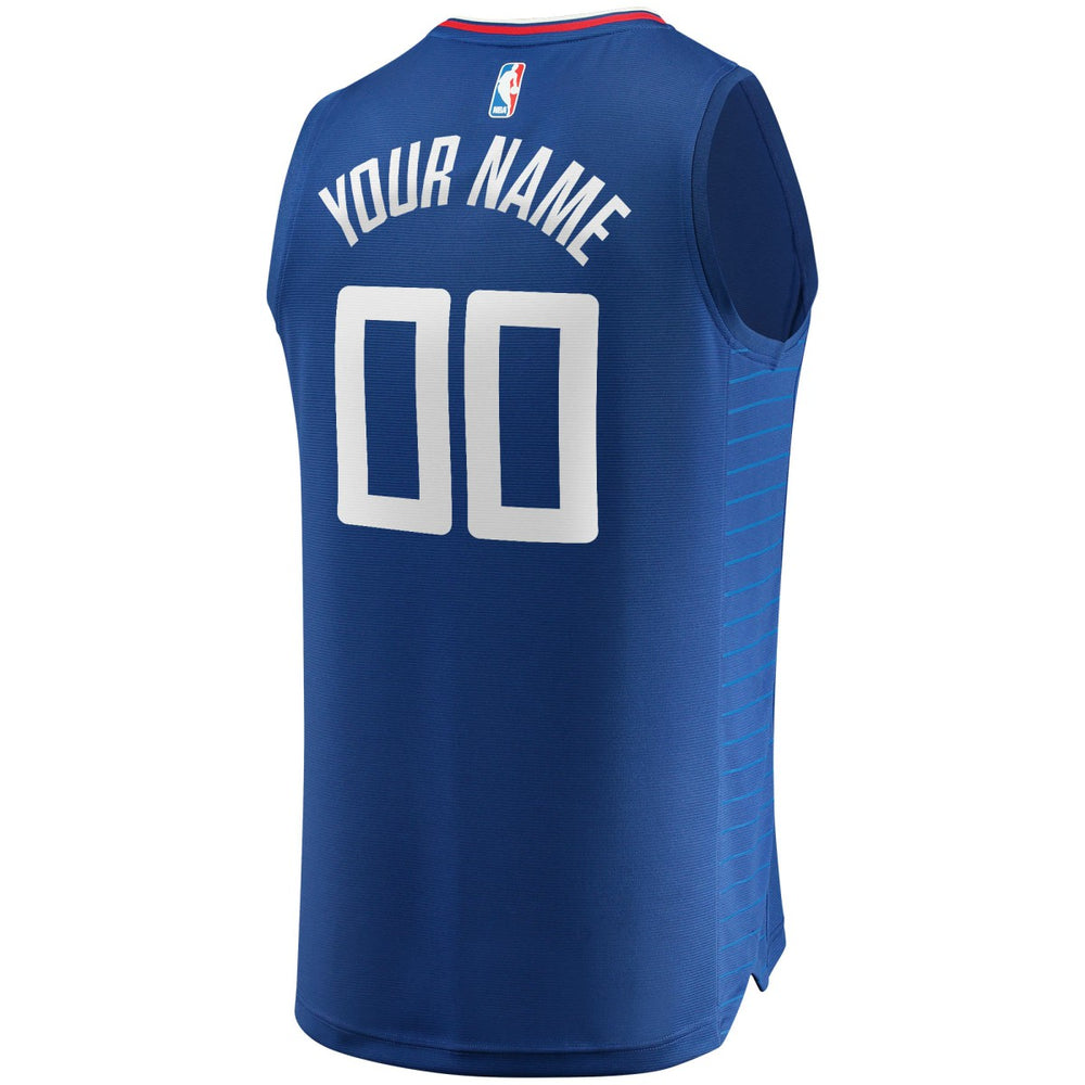LA Clippers Youth Fast Break Custom Replica Jersey Royal Icon Edition - Fanatics