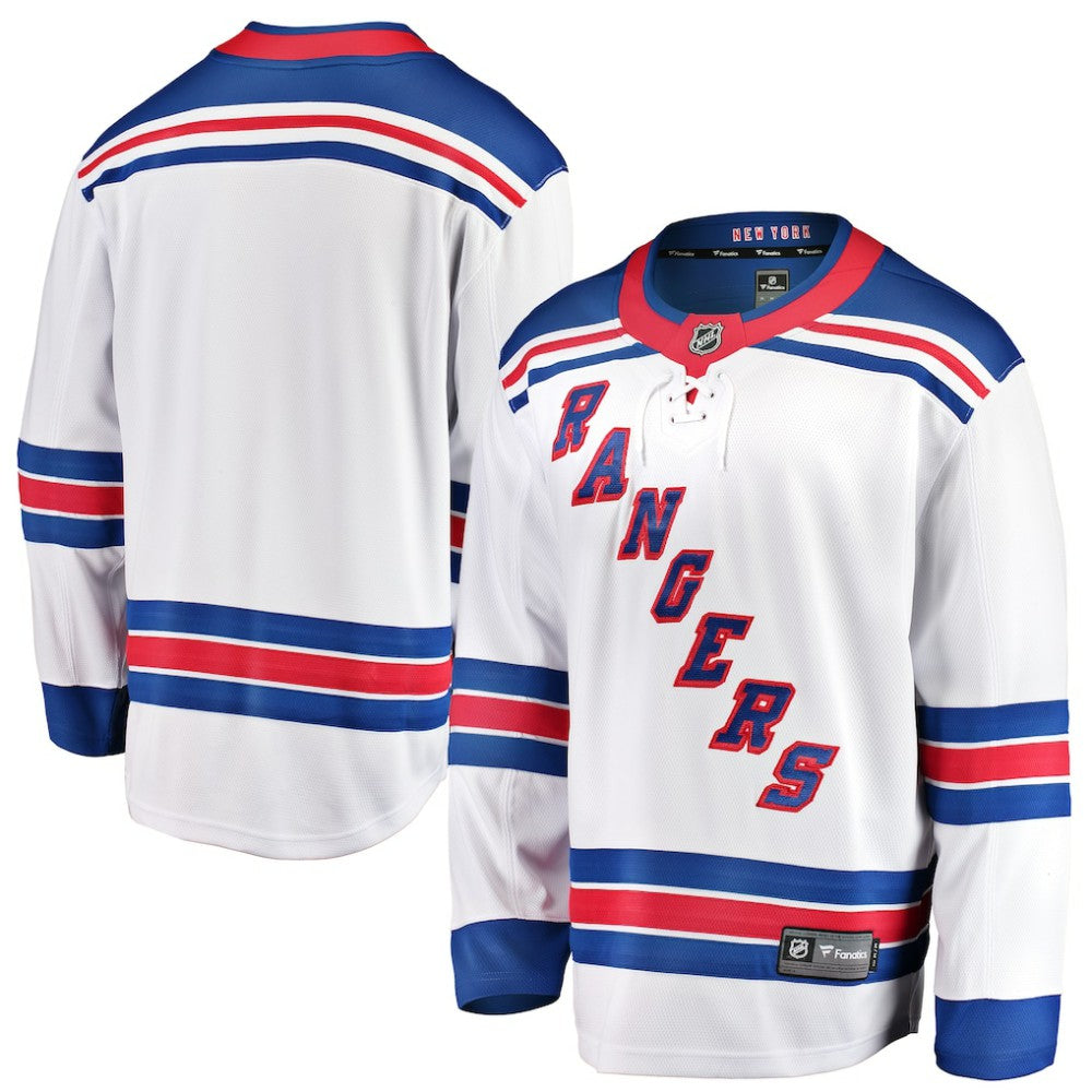 New York Rangers Fanatics Youth Away Breakaway Jersey - White | US 2913016