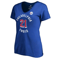 Joel Embiid Philadelphia 76ers Women's Plus Size Notable T-Shirt Royal - Fanatics