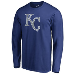 Kansas City Royals Static Logo Long Sleeve T-Shirt - Royal T-shirts