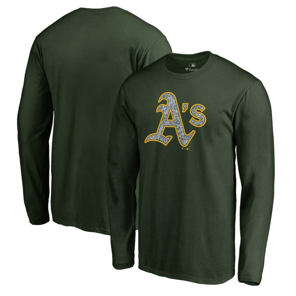 Athletics Static Logo Long Sleeve T-Shirt - Green T-shirts