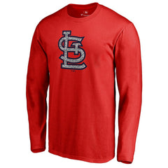 St. Louis Cardinals Static Logo Long Sleeve T-Shirt - Red T-shirts