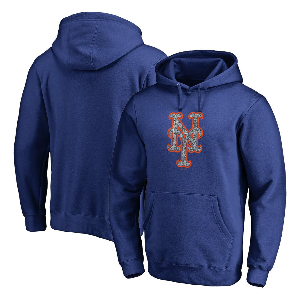 New York Mets Static Logo Pullover Hoodie - Royal Hoodies