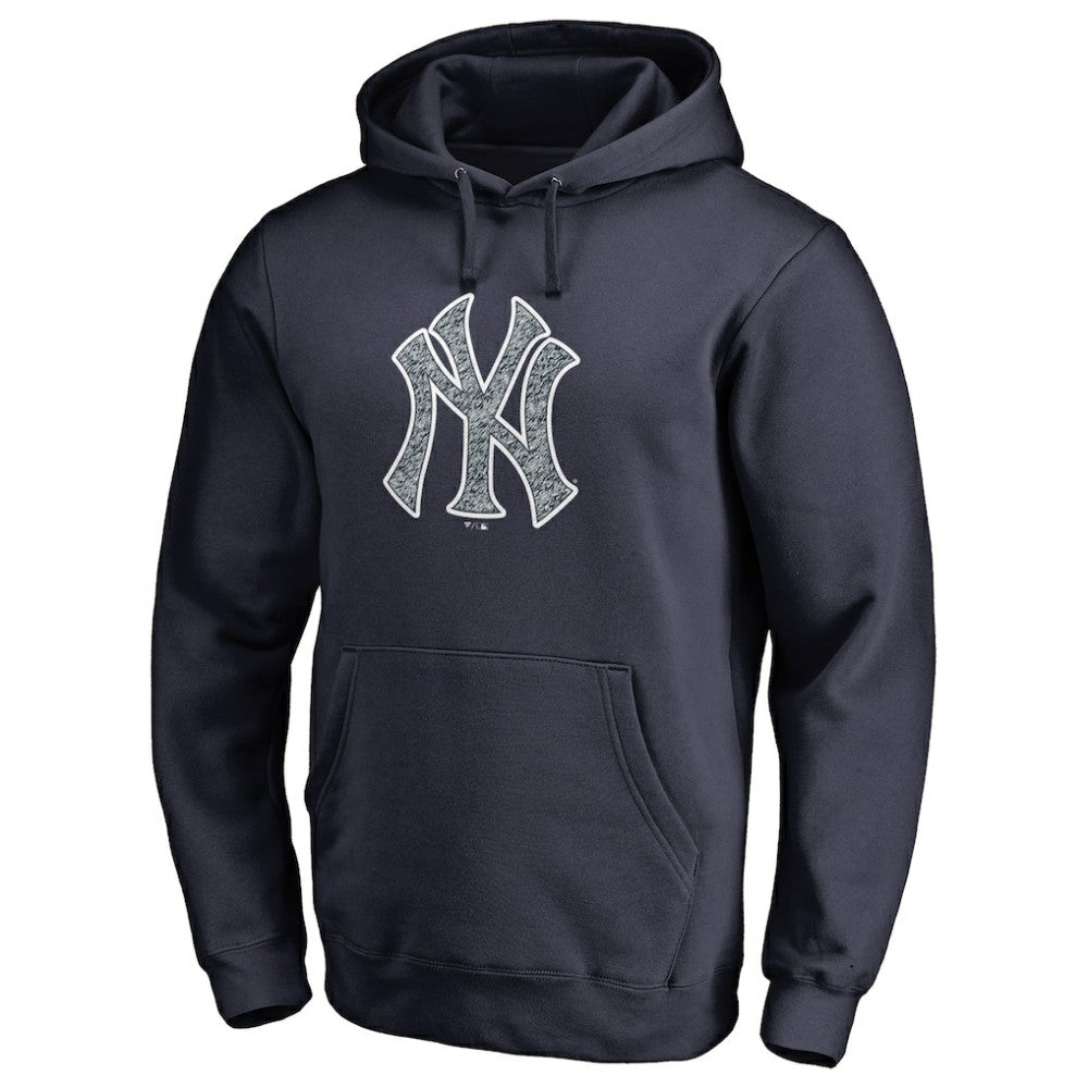 New York Yankees Static Logo Pullover Hoodie - Navy Hoodies