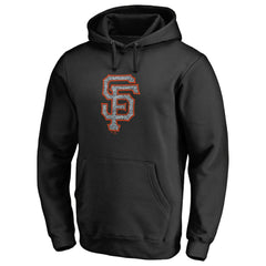 San Francisco Giants Static Logo Pullover Hoodie - Black Hoodies