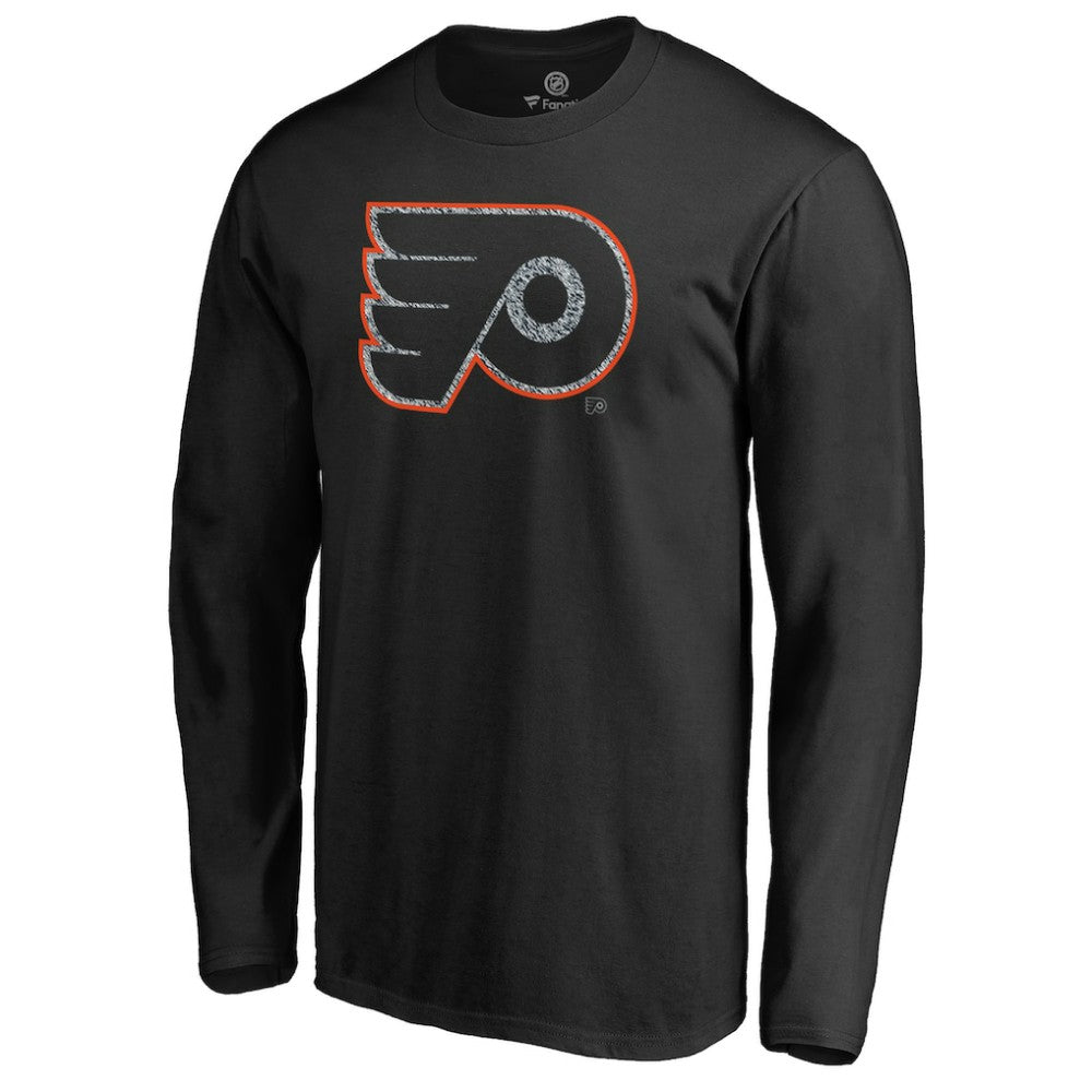 Philadelphia Flyers Static Logo Long Sleeve T-Shirt - Black | US 2926877