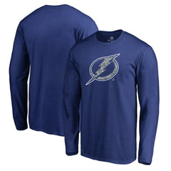 Tampa Bay Lightning Static Logo Long Sleeve T-Shirt - Blue | US 2926881
