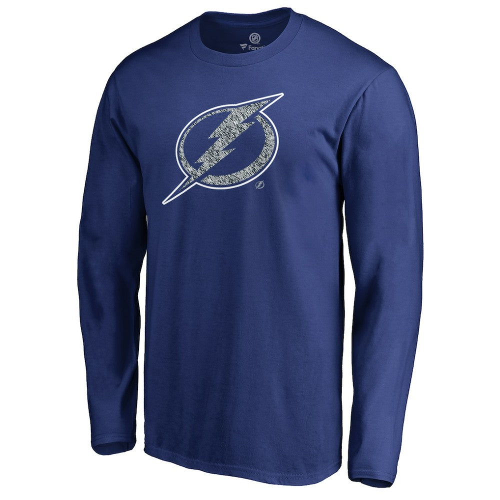 Tampa Bay Lightning Static Logo Long Sleeve T-Shirt - Blue | US 2926881