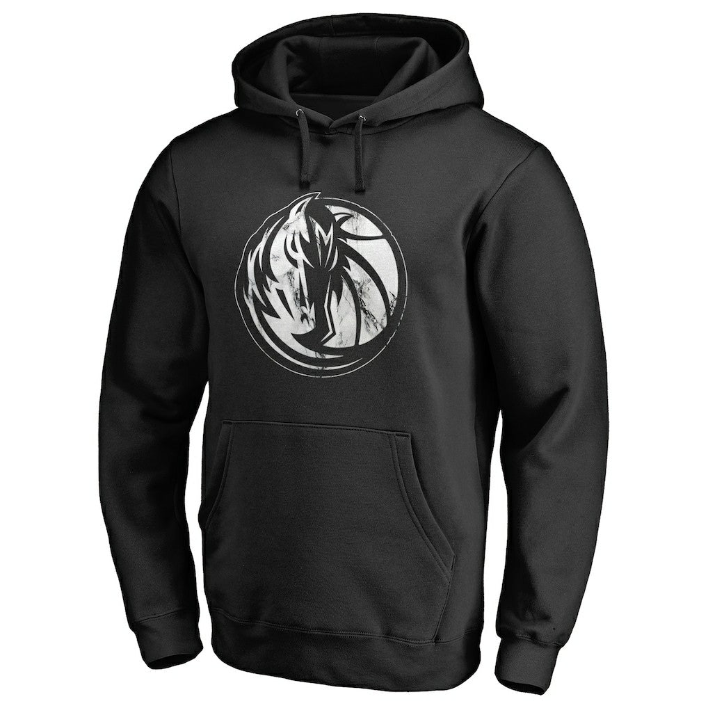 Dallas Mavericks Marble Logo Pullover Hoodie Black outlet