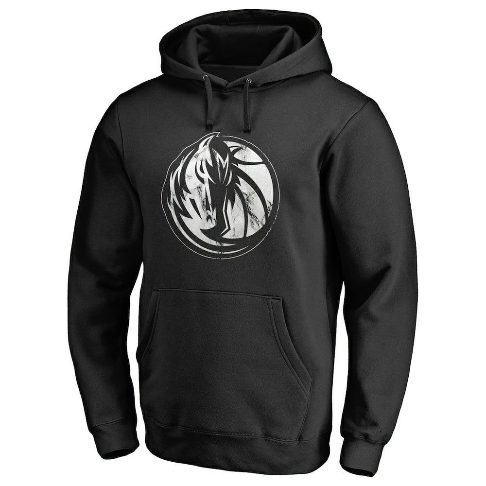 Dallas Mavericks Marble Logo Pullover Hoodie Black outlet