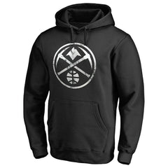 Denver Nuggets Marble Logo Pullover Hoodie Black outlet