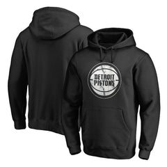 Detroit Pistons Marble Logo Pullover Hoodie Black