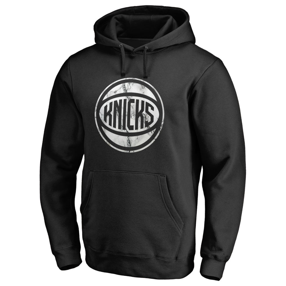 New York Knicks Marble Logo Pullover Hoodie Black outlet