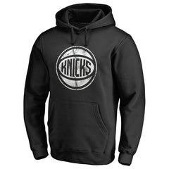 New York Knicks Marble Logo Pullover Hoodie Black outlet