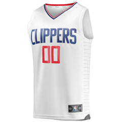 LA Clippers Youth Fast Break Custom Replica Jersey White Association Edition - Fanatics outlet