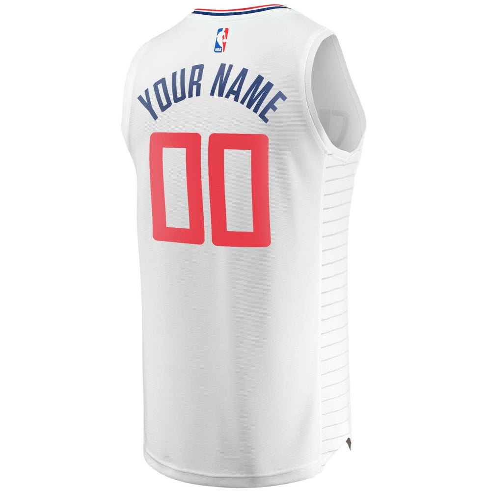 LA Clippers Youth Fast Break Custom Replica Jersey White Association Edition - Fanatics outlet