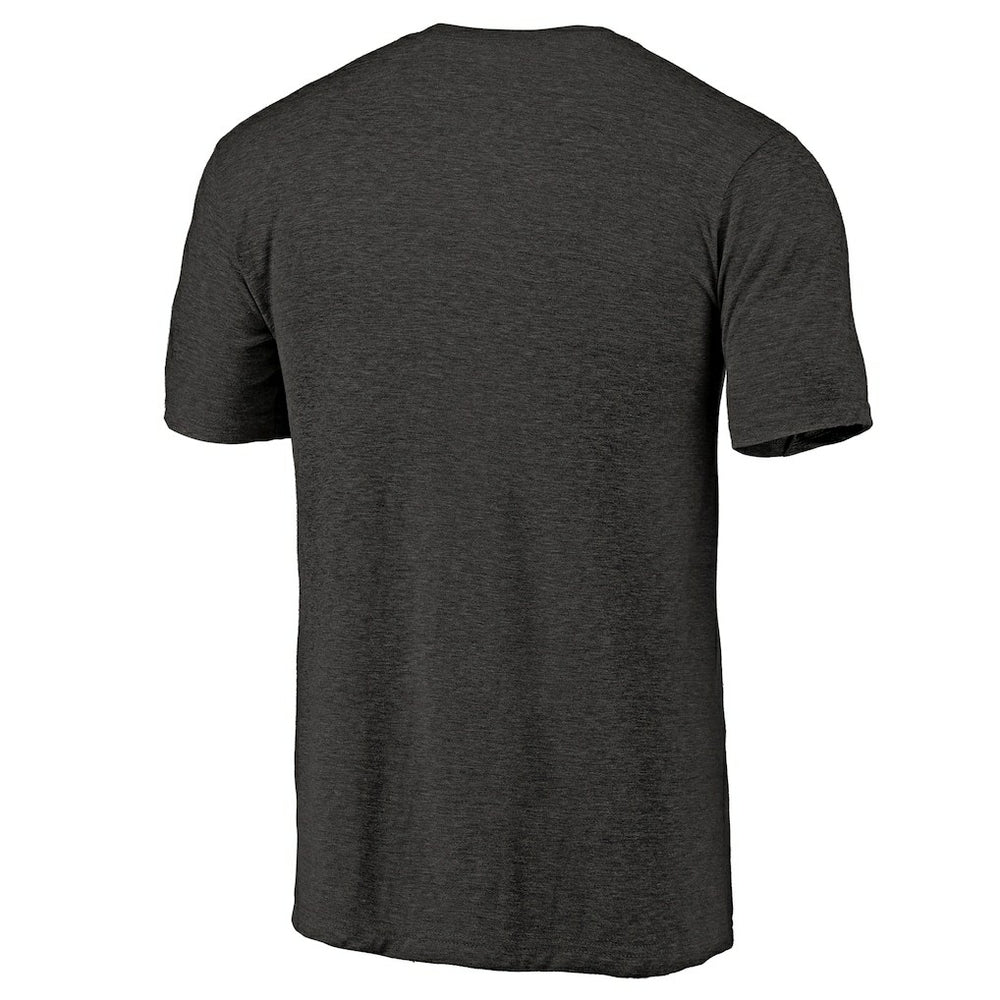 Pittsburgh Steelers Throwback Logo Tri-Blend T-Shirt - Black T-shirts