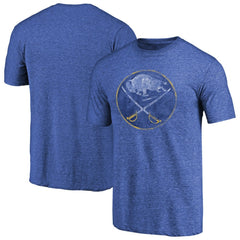 Buffalo Sabres Throwback Vintage Logo Tri-Blend T-Shirt - Royal | US 2939505