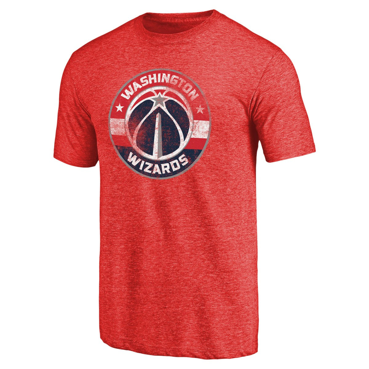 Washington Wizards Distressed Logo Tri-Blend T-Shirt Red