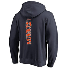Miguel Cabrera Detroit Tigers Backer Pullover Hoodie - Navy Hoodies