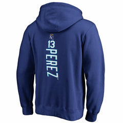 Salvador Perez Kansas City Royals Backer Pullover Hoodie - Royal Hoodies