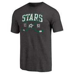 Dallas Stars Vintage Collection Line Shift Tri-Blend T-Shirt - Black | US 2953221