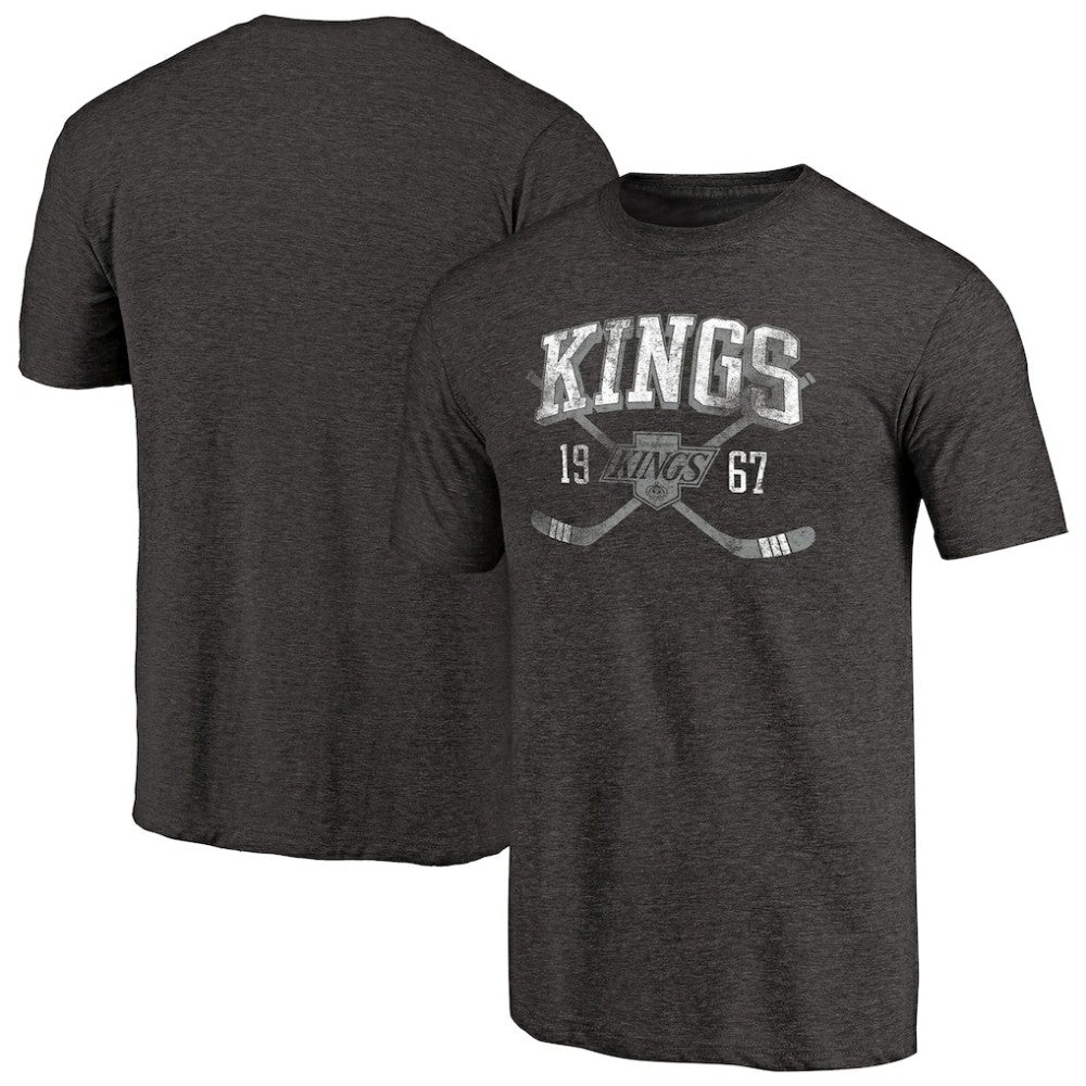 Los Angeles Kings Vintage Collection Line Shift Tri-Blend T-Shirt - Black | US 2953224