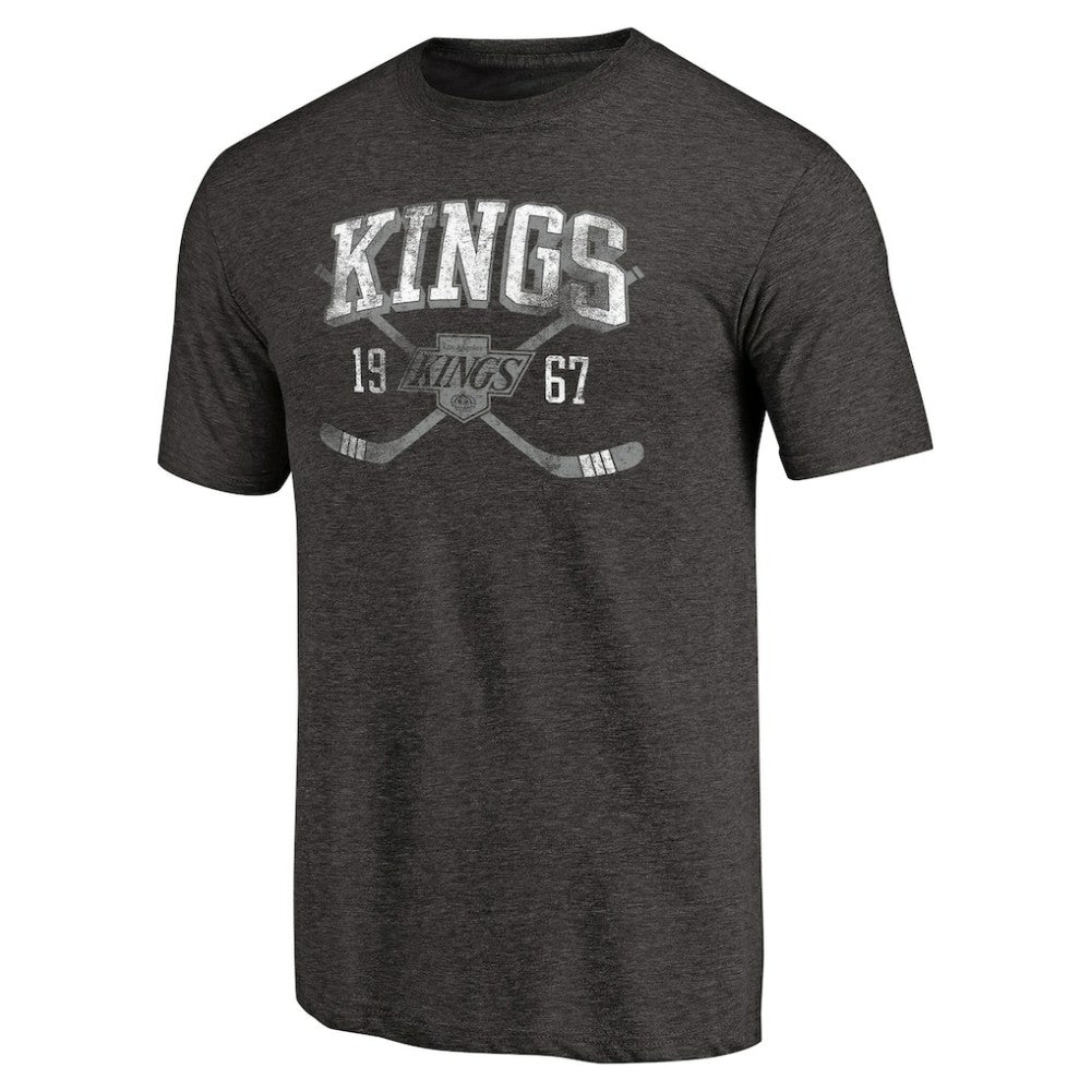 Los Angeles Kings Vintage Collection Line Shift Tri-Blend T-Shirt - Black | US 2953224