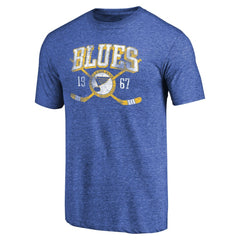St. Louis Blues Vintage Collection Line Shift Tri-Blend T-Shirt - Royal | US 2953232