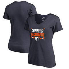 Connor McDavid Edmonton Oilers Women's Hometown Collection CM97 V-Neck T-Shirt - Navy | US 2957058