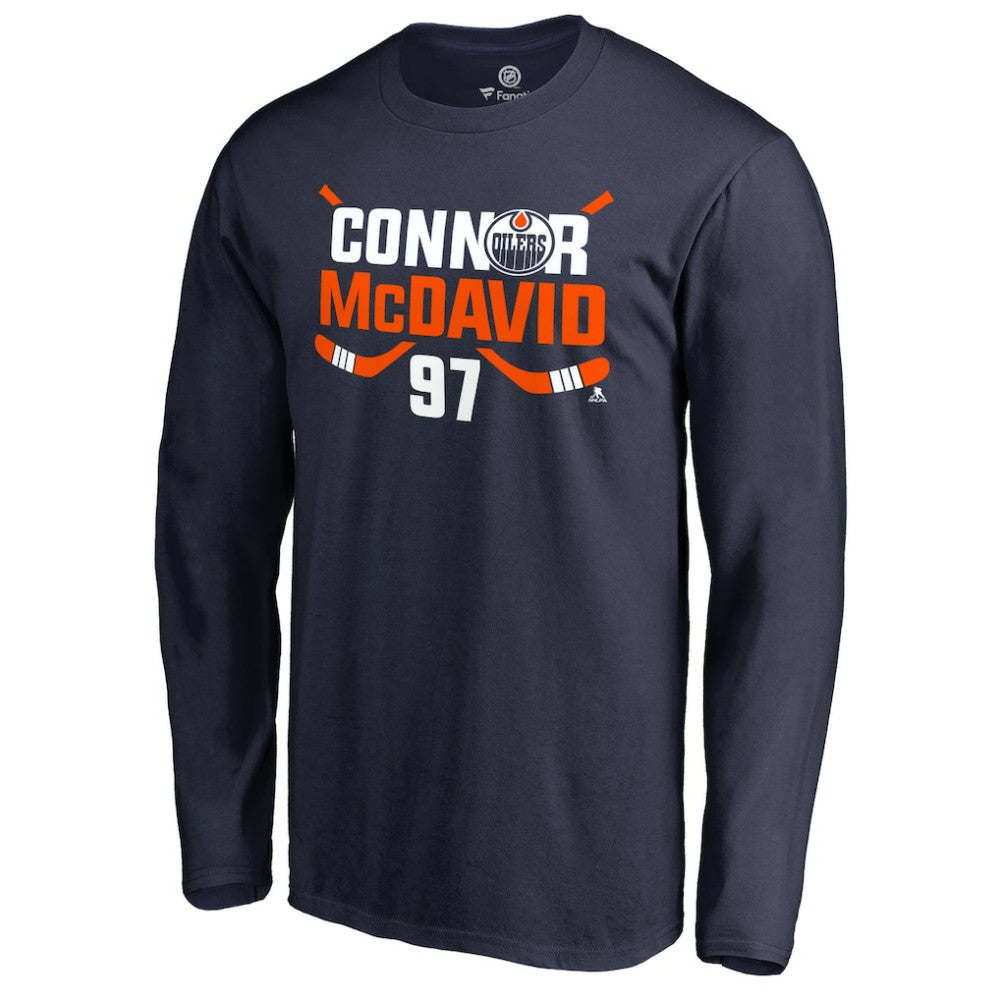 Connor McDavid Edmonton Oilers Hometown Collection CM97 Long Sleeve T-Shirt - Navy | US 2957063