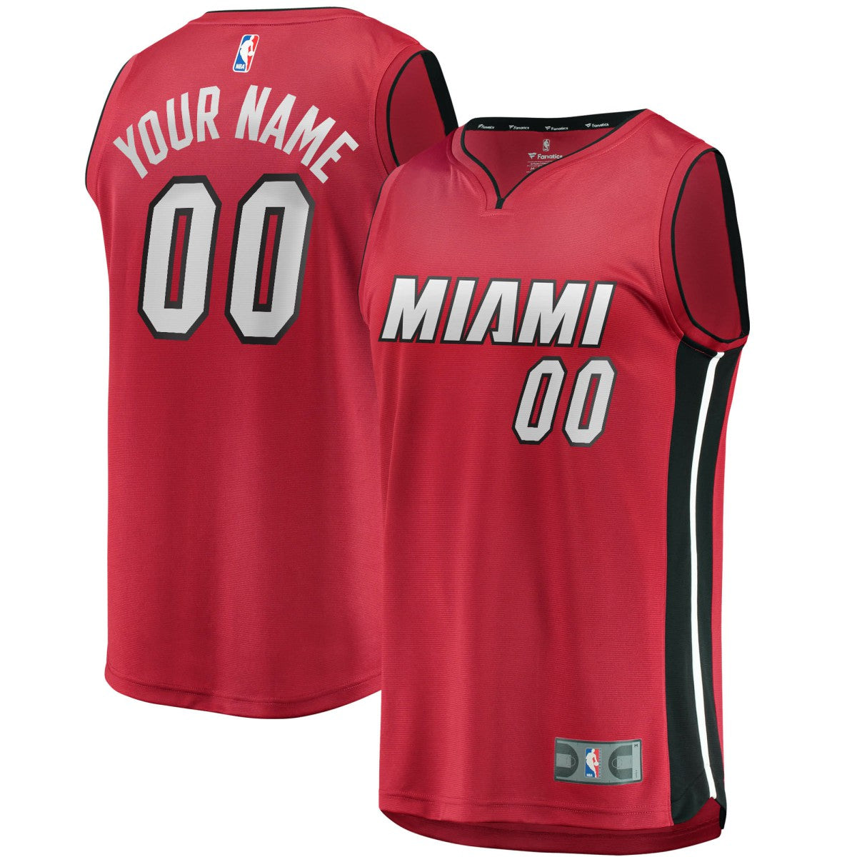 Miami Heat Youth Fast Break Replica Custom Jersey Red Statement Edition - Fanatics