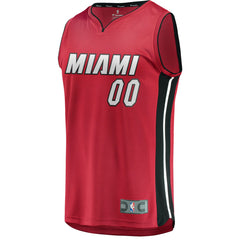 Miami Heat Youth Fast Break Replica Custom Jersey Red Statement Edition - Fanatics