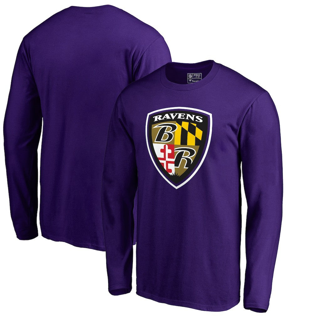 Baltimore Ravens Hometown Collection Long Sleeve T-Shirt - Purple T-shirts