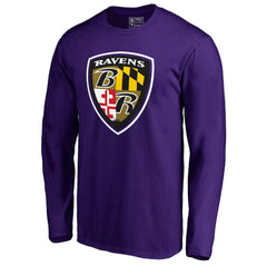 Baltimore Ravens Hometown Collection Long Sleeve T-Shirt - Purple T-shirts