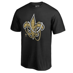 New Orleans Saints Beads Hometown Collection T-Shirt - Black T-shirts