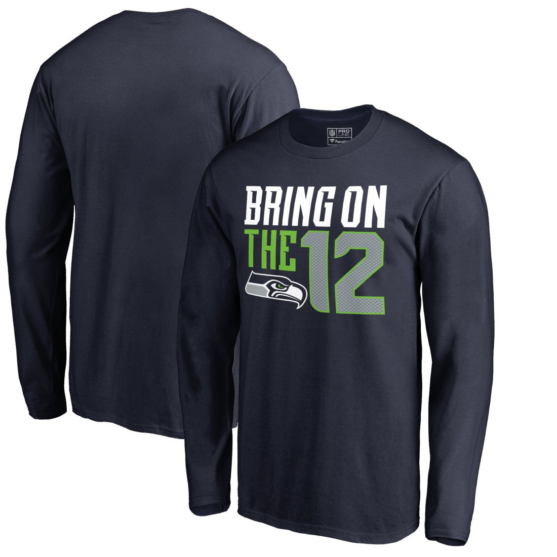 Seattle Seahawks Hometown Collection Long Sleeve T-Shirt - College Navy T-shirts