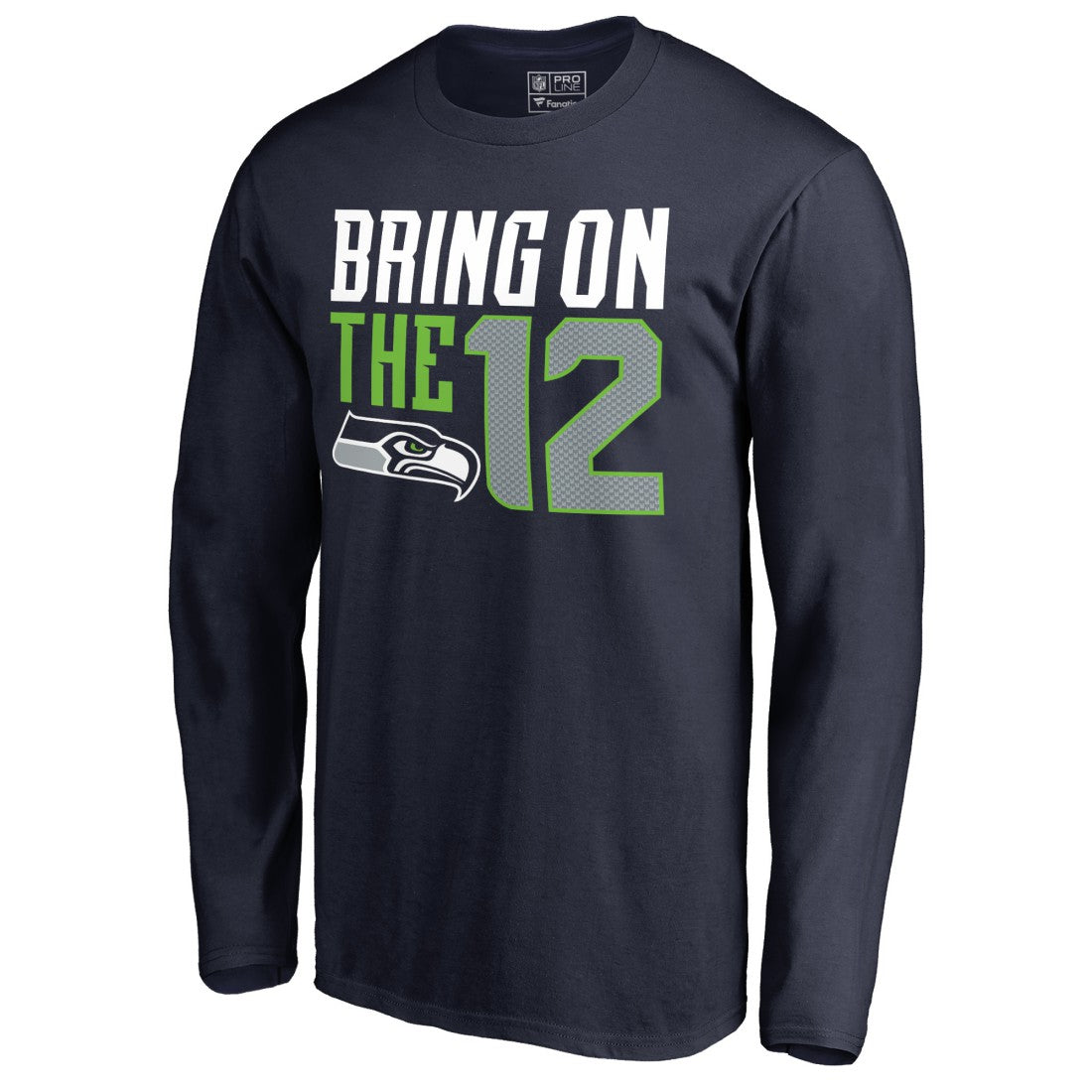 Seattle Seahawks Hometown Collection Long Sleeve T-Shirt - College Navy T-shirts