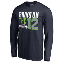 Seattle Seahawks Hometown Collection Long Sleeve T-Shirt - College Navy T-shirts